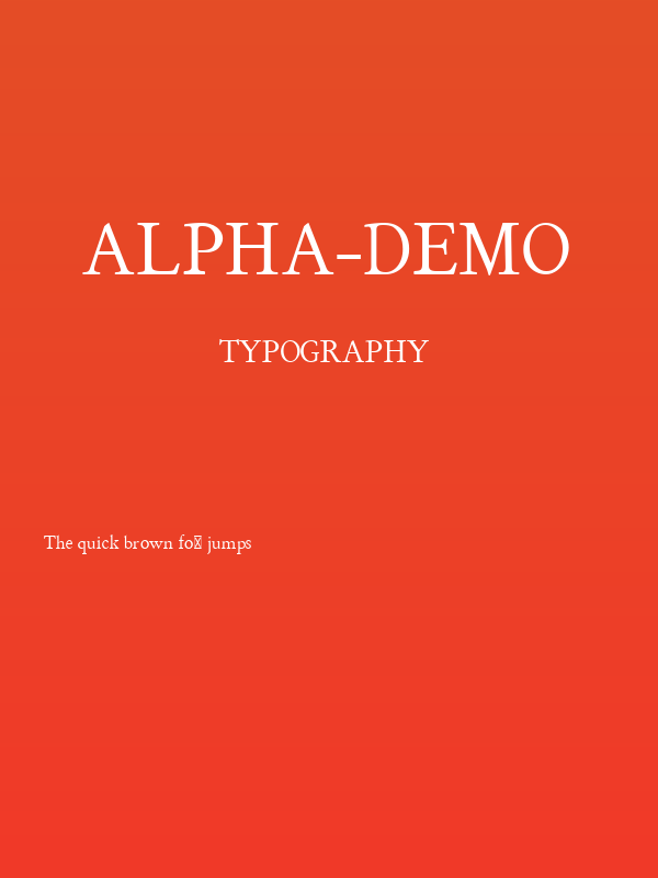 ALPHA-Demo Poster