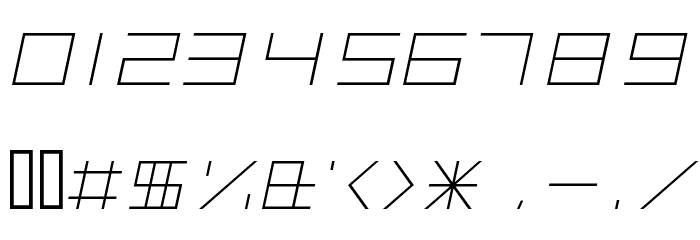 ALPHA Italic Font OTHER CHARS