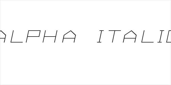 ALPHA  Italic Logo
