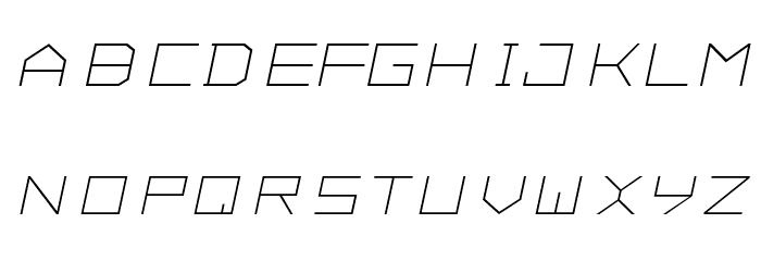 ALPHA Italic Font LOWERCASE
