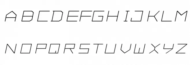 ALPHA Italic フォント 小文字