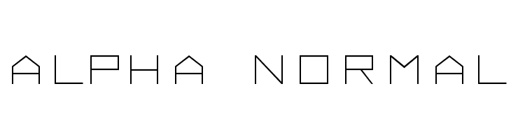 ALPHA Normal Font