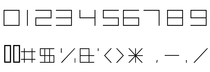 ALPHA Normal Шрифта ДРУГИЕ символов