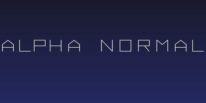 ALPHA  Normal Social Header