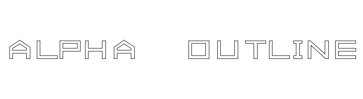 ALPHA OUTLINE Font