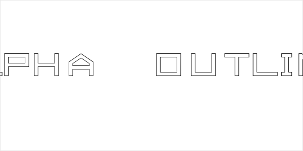 ALPHA    OUTLINE Logo