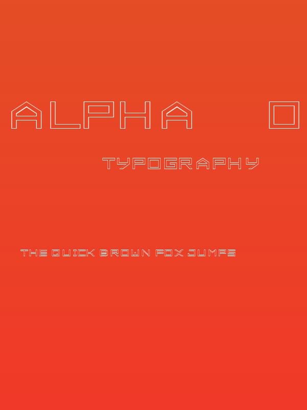 ALPHA    OUTLINE Poster