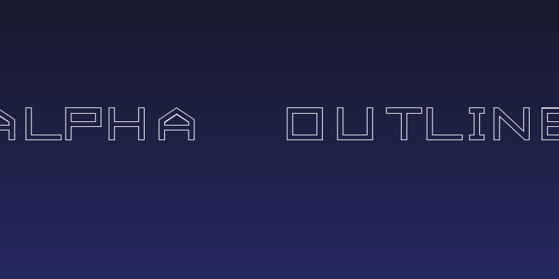 ALPHA    OUTLINE Social Header