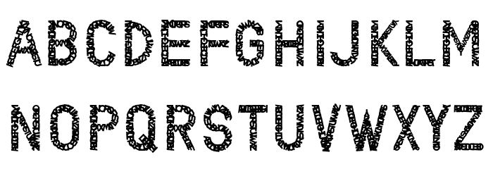 ALPHABETH Font LOWERCASE