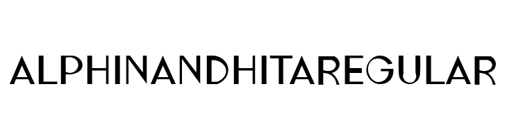 ALPHINANDHITARegular  Frei Schriftart Herunterladen
