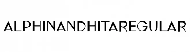 ALPHINANDHITARegular  Fuentes Gratis Descargar