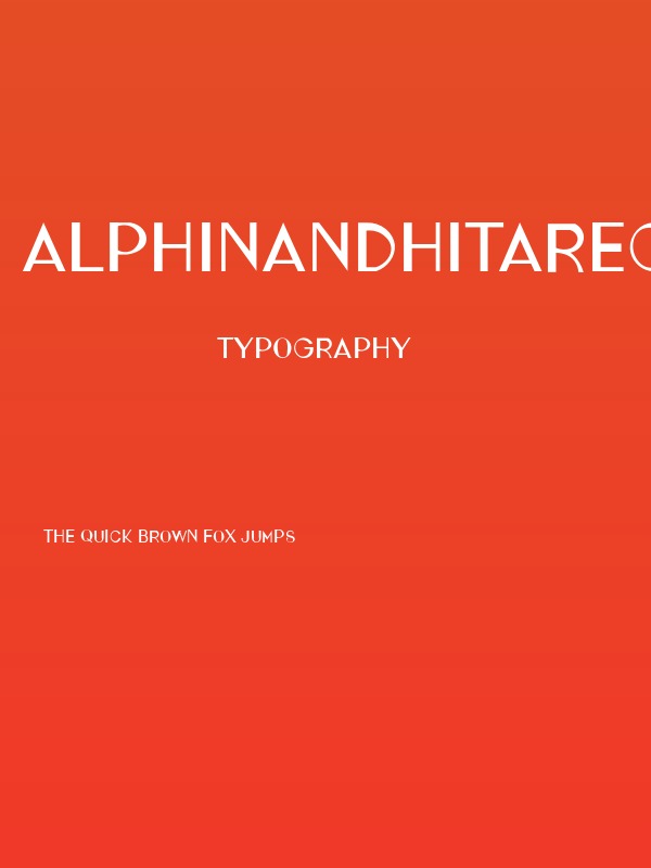 ALPHINANDHITARegular Poster