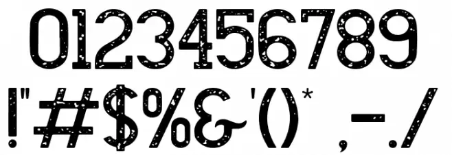 AL'RHASID RUSH Font OTHER CHARS