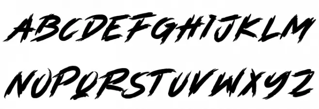 ALTERBREAK Schriftart Kleinbuchstaben