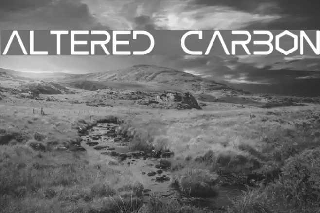 ALTERED CARBON फ़ॉन्ट examples