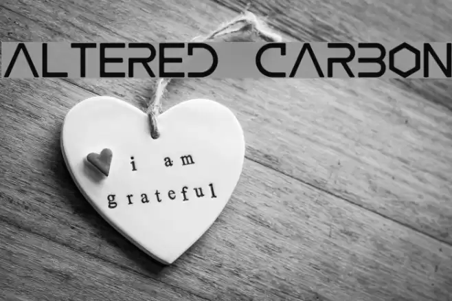 ALTERED CARBON फ़ॉन्ट examples