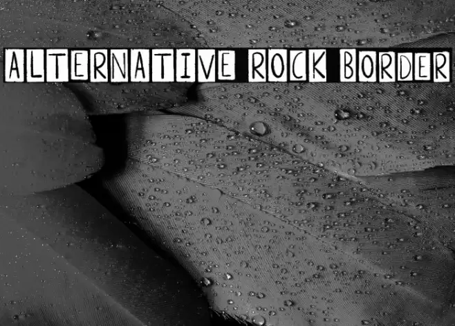 ALTERNATIVE ROCK Border 字体 examples