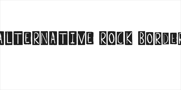 ALTERNATIVE ROCK Border Logo