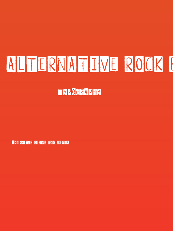 ALTERNATIVE ROCK Border Poster