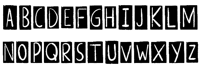 ALTERNATIVE ROCK Border Font LOWERCASE