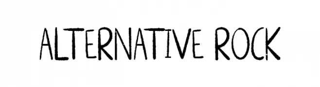 ALTERNATIVE ROCK  नि: शुल्क फ़ॉन्ट्स डाउनलोड