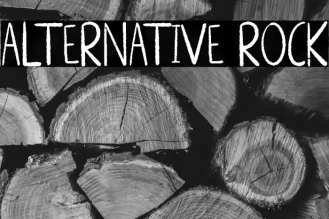 ALTERNATIVE ROCK Font examples