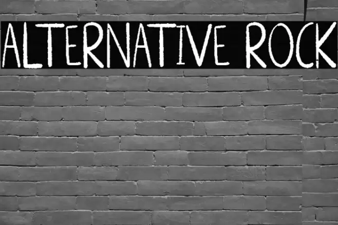 ALTERNATIVE ROCK Font examples