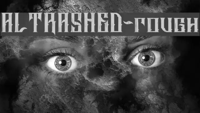 ALTRASHED-rough Font examples