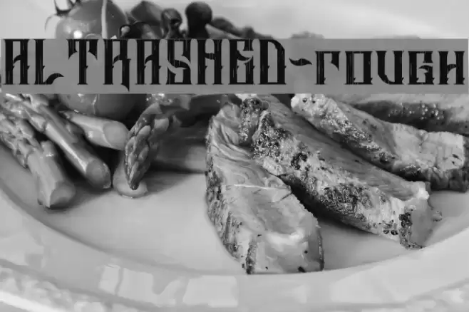 ALTRASHED-rough Font examples