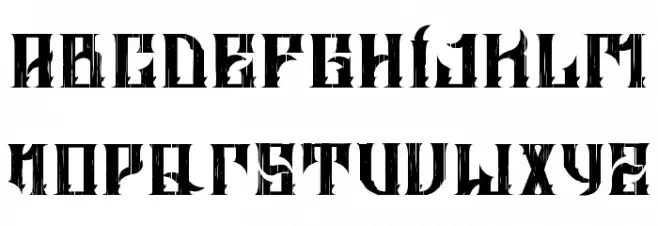 ALTRASHED-rough Caratteri MINUSCOLO