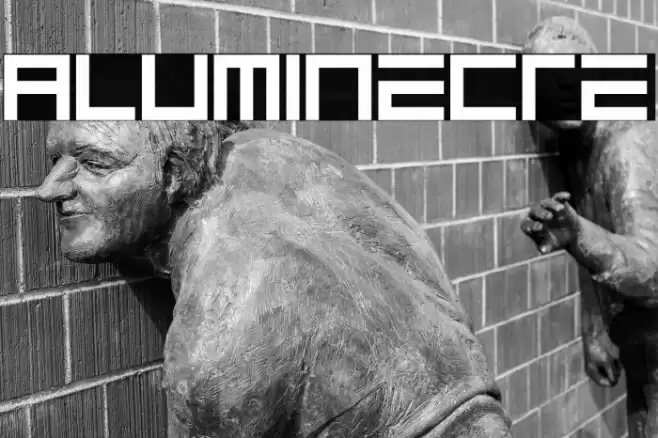 ALUMINECRE Font examples