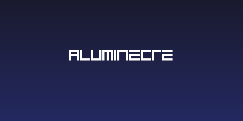ALUMINECRE Social Header