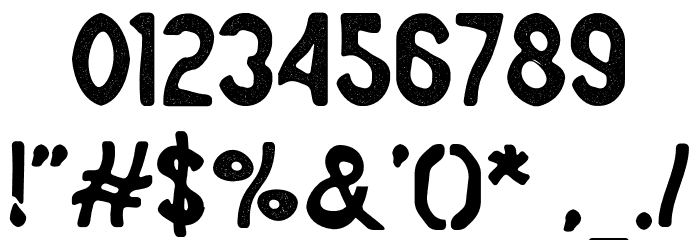 ALVATER Rough Font OTHER CHARS