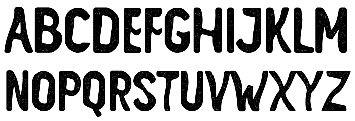 ALVATER Rough Font LOWERCASE