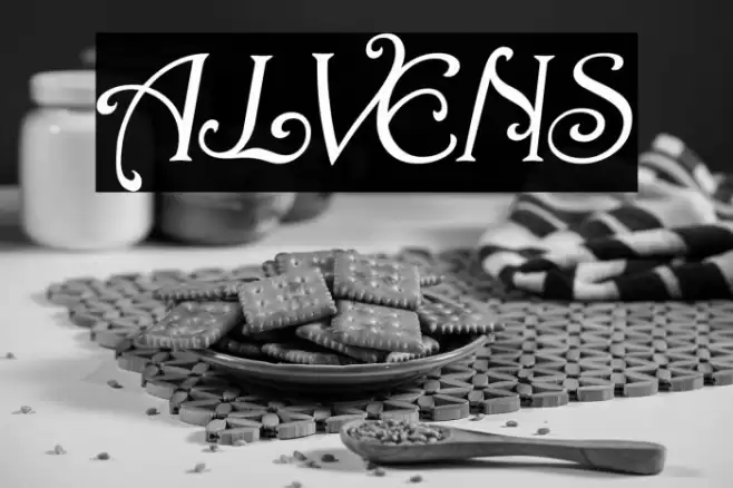 ALVENS Font examples