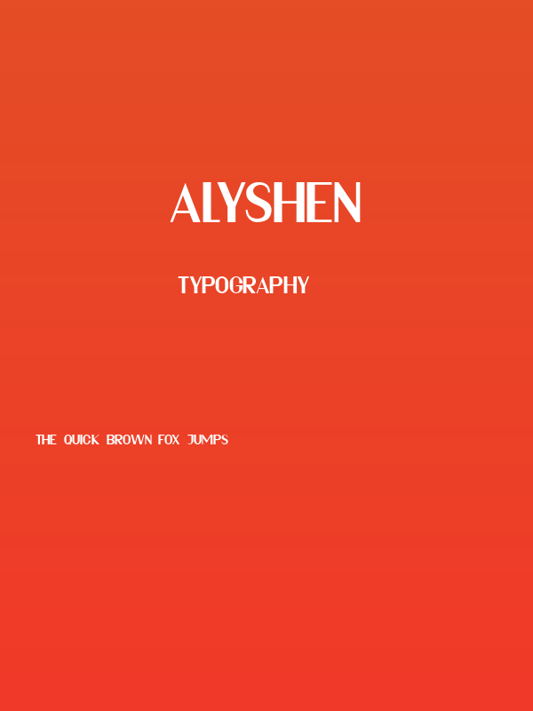 ALYSHEN Poster