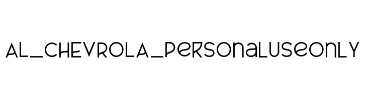 AL_CHEVROLA_PersonalUseOnly  Fuentes Gratis Descargar
