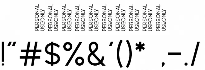 AL_CHEVROLA_PersonalUseOnly Font OTHER CHARS