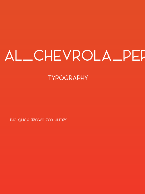 AL_CHEVROLA_PersonalUseOnly Poster