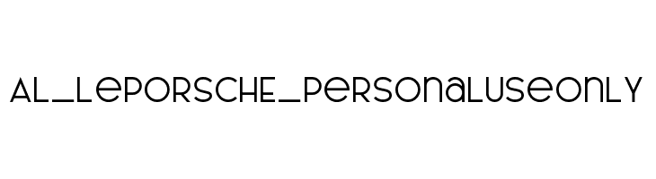 AL_LePORSCHE_PersonalUseOnly  フリーフォントのダウンロード