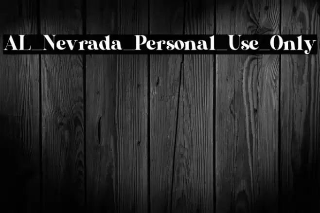 AL_Nevrada_Personal_Use_Only Font examples