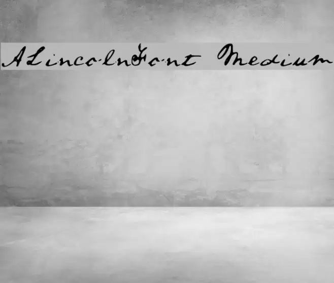 ALincolnFont Medium Font examples