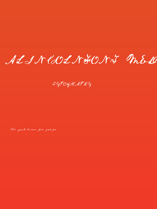 ALincolnFont Medium Poster