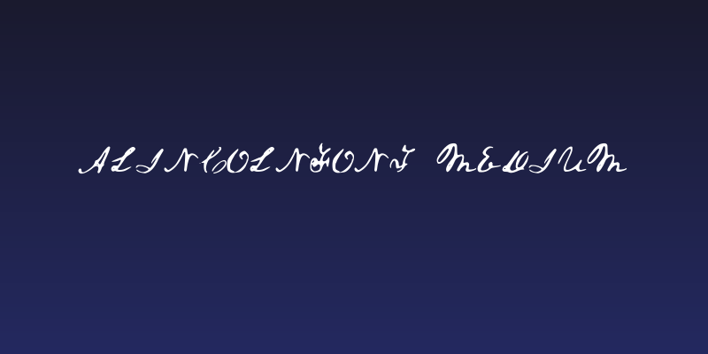 ALincolnFont Medium Social Header