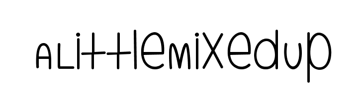 ALittleMixedUp Fonte