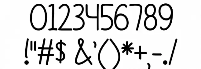 ALittleMixedUp Font OTHER CHARS