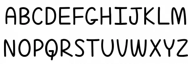ALittleMixedUp Schriftart Groß