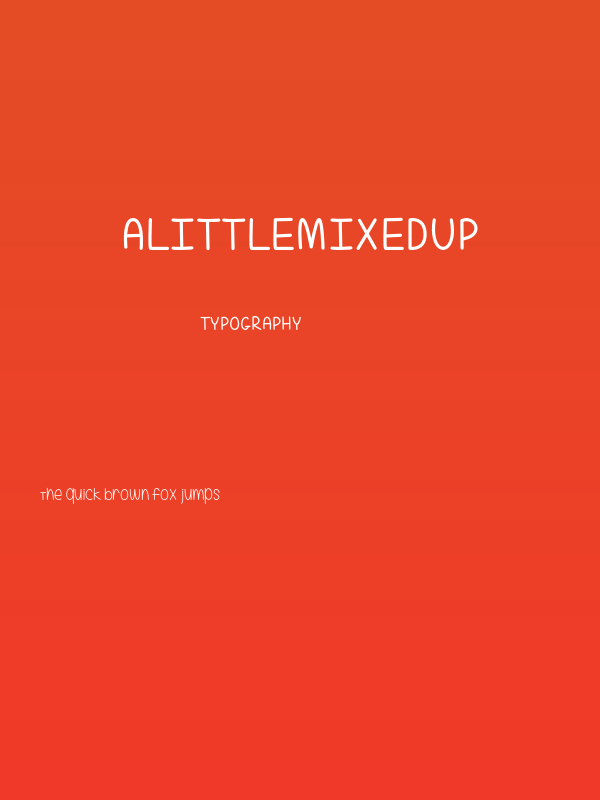 ALittleMixedUp Poster