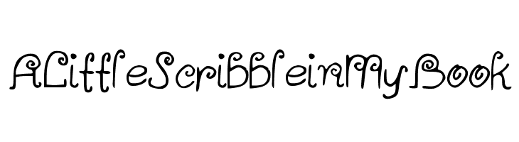 ALittleScribbleinMyBook Fonte