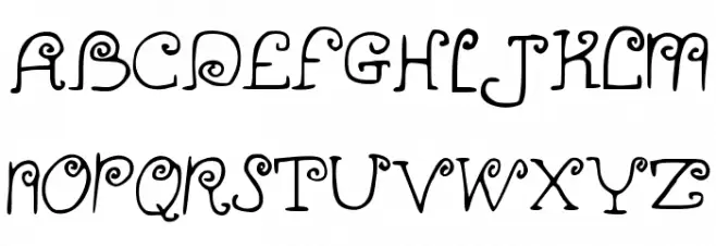 ALittleScribbleinMyBook Fonte MAIÚSCULAS